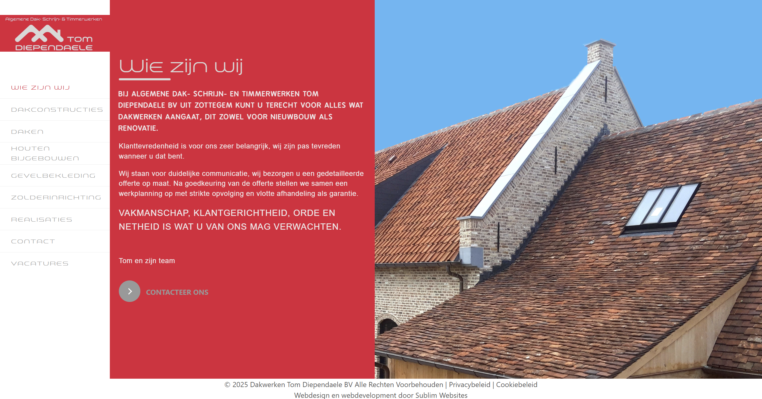webdesign op maat dakwerkentomdiependaele.be